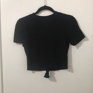 Black crop top